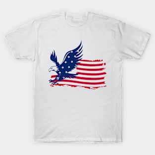 American Flag Patriotic Eagle USA 4th of July Shirts for Men T-Shirt